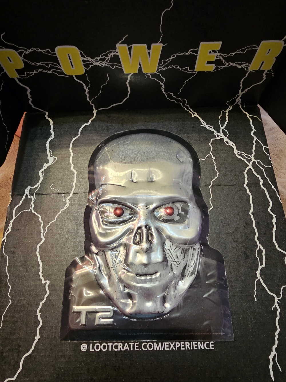 Terminator T2 Silver Skull Face Metal Mask Collectible